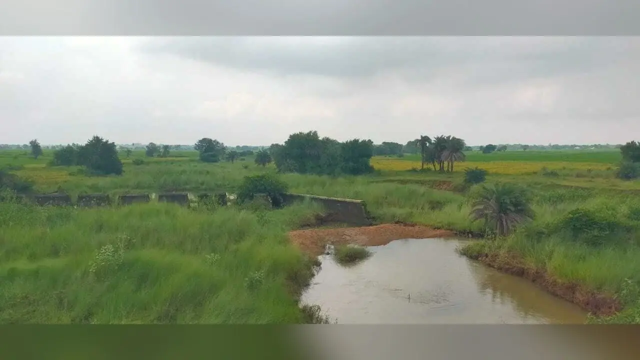 गार्डवाल क्षतिग्रस्त होने से झुमरी जोरिया में बना चेकडैम बेकार