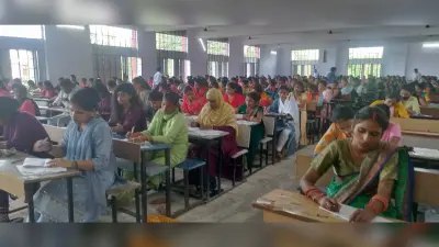 पहले दिन ग्रुप ए और ग्रुप बी के परीक्षार्थियों की हुई जेनरल स्टडी विषय की परीक्षा