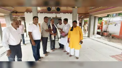 डीजी विनय ने हरगौरी मंदिर में की पूजा अर्चना