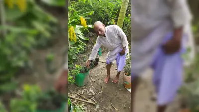 छत पर सेब-संतरा उगाकर भुवनेश्वर मंडल ने रचा इतिहास, जैविक खेती से सबको चौंकाया!