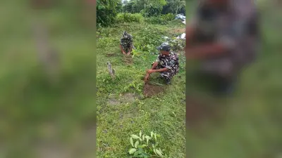 एसएसबी जवानों ने किया पौधरोपण