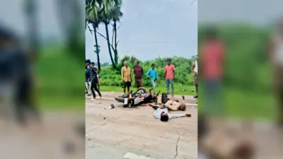 एनएच-टूसी पथ पर टकरायीं दो बाइकें, युवक की मौत