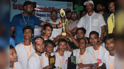राज्य फ्लोरबॉल चैंपियनशिप में जिला पुरुष टीम विजेता