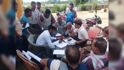 सैफगंज पंचायत में जमीन सर्वे प्रारंभ