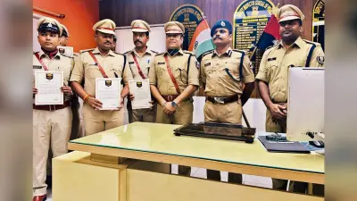 डीआइजी ने पुलिस पदाधिकारी व कर्मियों को किया सम्मानित