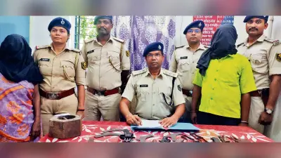 आयर में अवैध मिनी गन फैक्ट्री पकड़ायी, संचालक व एक महिला गिरफ्तार