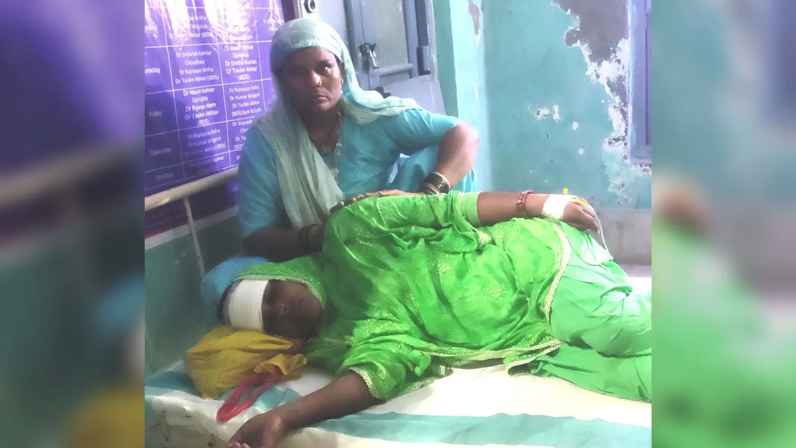बाइक से गिरने से महिला की स्थिति नाजुक, रेफर