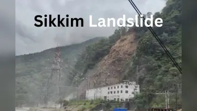Sikkim Landslide: सिक्किम में भारी लैंडस्लाइड, तीस्ता डेम पावर स्टेशन ध्वस्त, देखें वीडियो