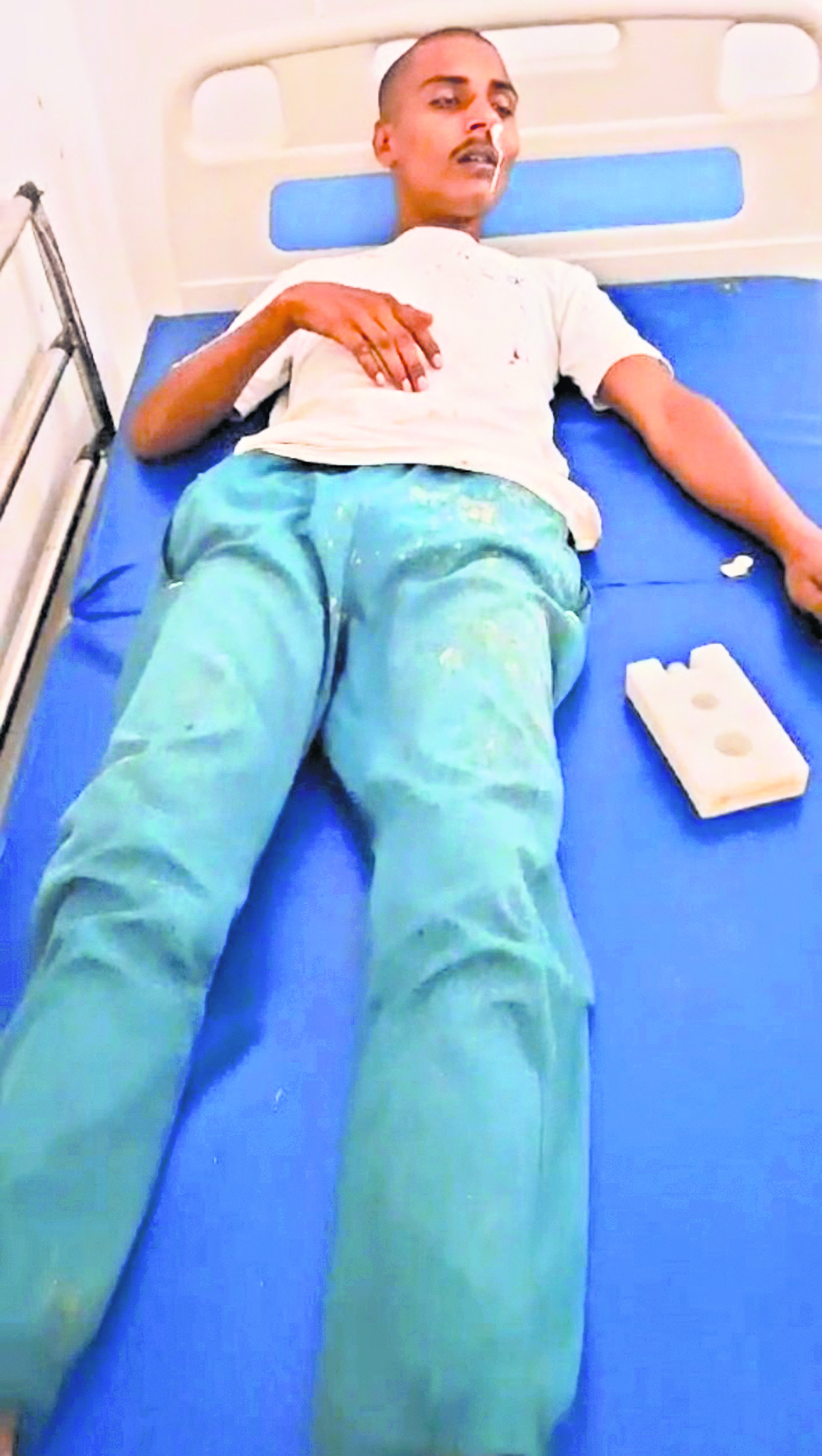 Gaya News : पुल के पास पुलिस की पिटाई से दो युवक घायल