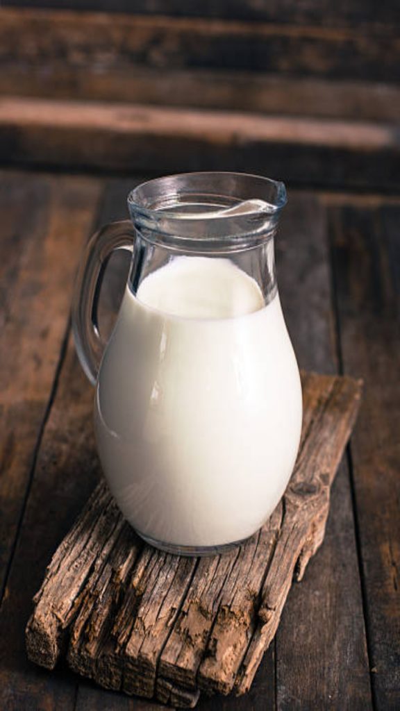 Fresh milk on the table