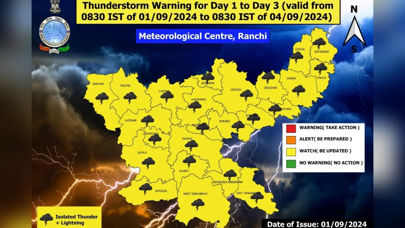 Jharkhand Weather: रांची में बदला मौसम का मिजाज, हुई झमाझम बारिश