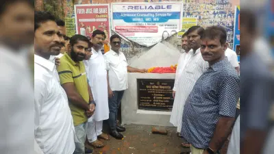 1.34 करोड़ की लागत से बनने वाले नाले का नप अध्यक्ष ने किया शिलान्यास