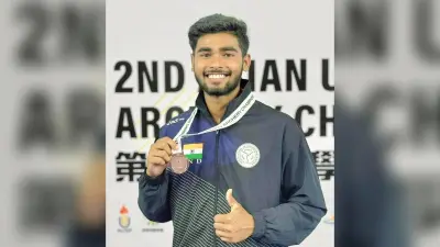 चंदनकियारी के तीरंदाज गोल्डी मिश्रा ने आर्चरी चैंपियनशिप में जीता कांस्य