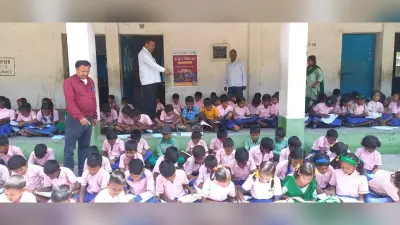 पीएम श्री मध्य विद्यालय में रीड-ए-थाउन कार्यक्रम