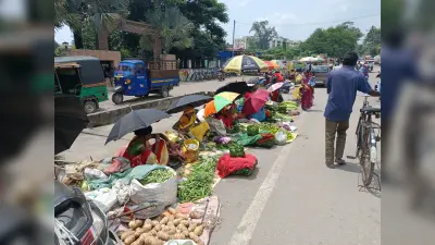 Ranchi news : डिस्टिलरी पुल से लालपुर की ओर बढ़ने लगा सब्जी बाजार