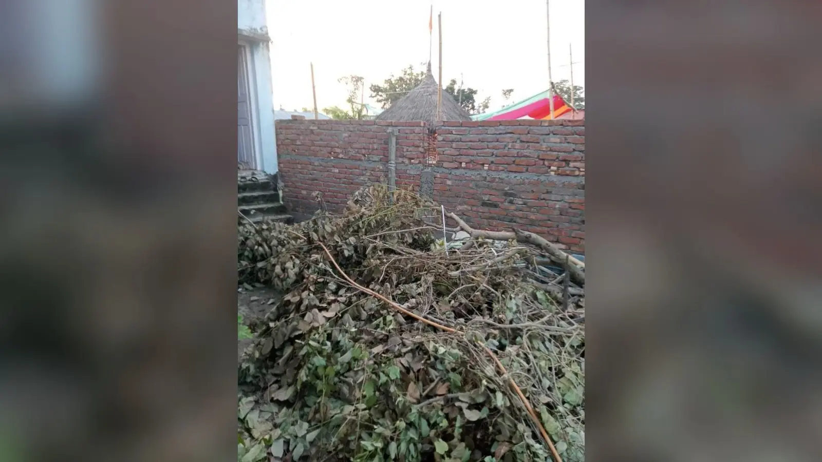 स्कूल की जमीन पर अतिक्रमण कर दबंग कर रहे हैं कब्जा