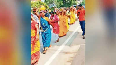 भव्य कलश यात्रा के साथ शुरू हुआ श्रीगणेश महायज्ञ