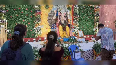 पूर्णिया में श्याम परिवार लगा रहा गणपति बप्पा मोरया का जयकारा