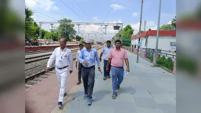 मंडल सुरक्षा अधिकारी ने किया स्टेशन का निरीक्षण