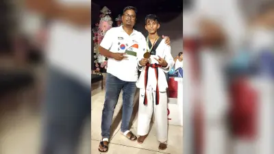 राष्ट्रीय ताइक्वांडो चैंपियनशिप में जीता गोल्ड मेडल