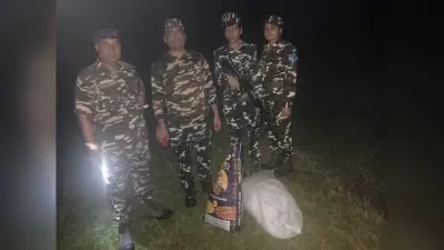 नेपाल से भारत लाये जा रहे 11 किलोग्राम गांजा को एसएसबी ने किया जब्त, तस्कर फरार