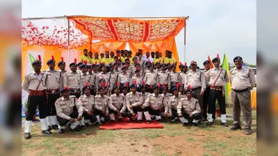 खनन परियोजना के ट्रेनिंग ग्राउंड में पासिंग आउट परेड