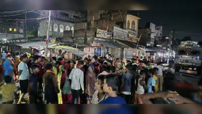 मौत के बाद परिजनों ने सड़क जाम कर किया हंगामा