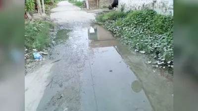 Waterlogging:जलजमाव के संकट से जूझ रहीं उजियारपुर की कई पंचायतें