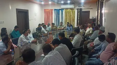 शांति समिति की बैठक में एसडीओ ने कहा साम्पद्रायिक सौहार्द बिगाड़ने वालों के खिलाफ होगी कार्रवाई