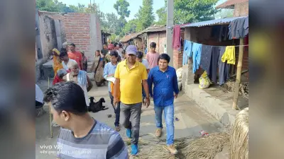 दो पंचायत के लोगों की समस्या से अवगत हुए बीडीओ, सामाधान का दिलाया भरोसा
