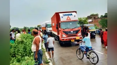 जीटी रोड पर दुर्घटना में 13 वर्षीय बच्चे की हुई मौत, सड़क जाम