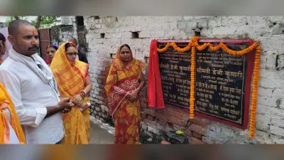Lakhisarai News : नप सभापति व उपसभापति ने नाला व सड़क निर्माण का किया शिलान्यास