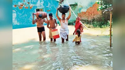 HAJIPUR NEWS : राघोपुर में फैला बाढ़ का पानी, 21 तक स्कूल बंद
