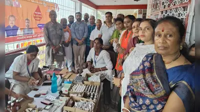 सेवा पखवारा के तहत भाजपा ने लगाया स्वास्थ्य शिविर