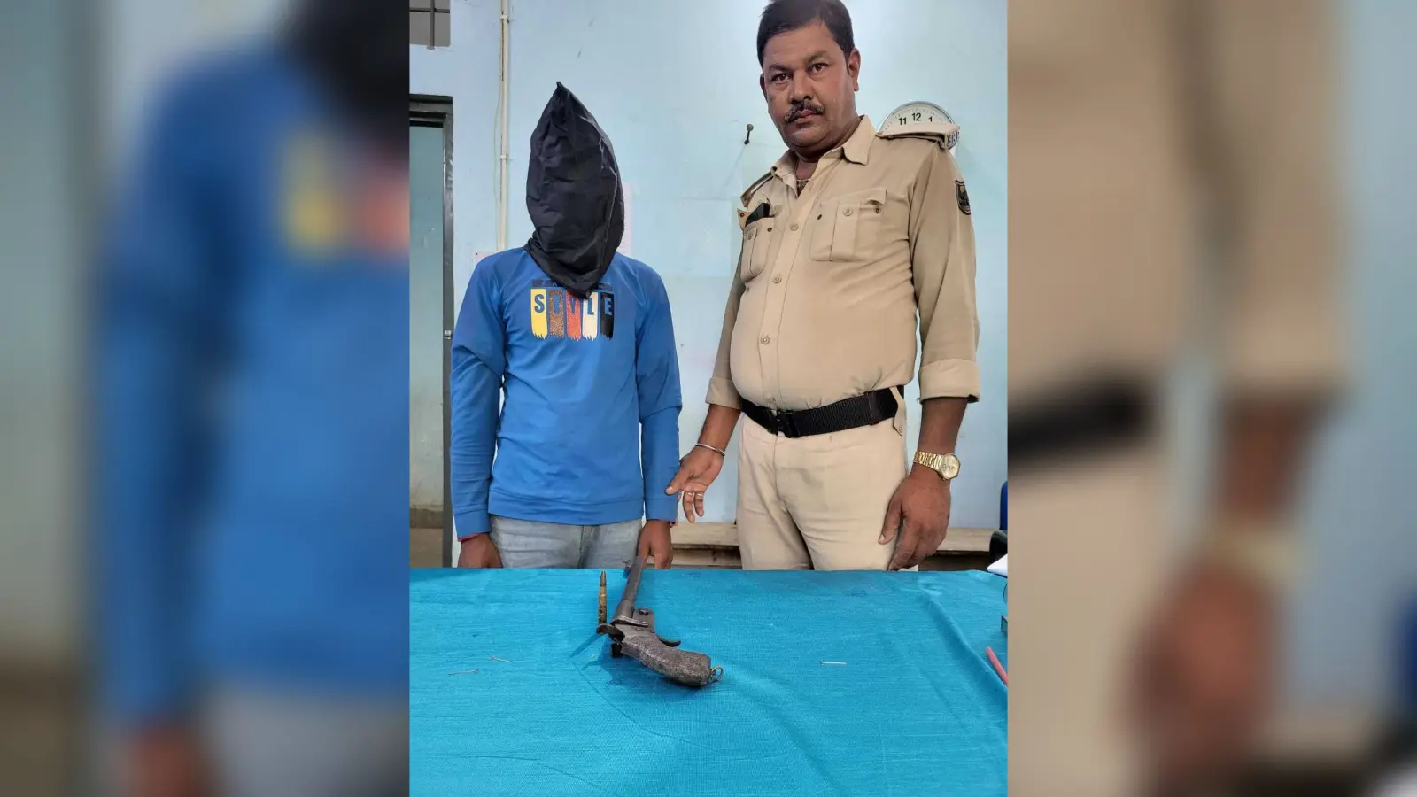देसी पिस्तौल व जिंदा कारतूस के साथ युवक गिरफ्तार