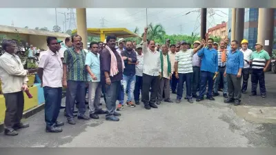 Bokaro News : डीवीसी के सप्लाई मजदूरों ने पावर प्लांट में किया प्रदर्शन