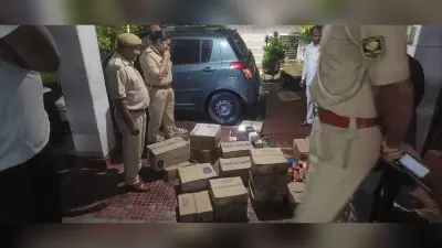 21 कार्टून विदेशी शराब जब्त