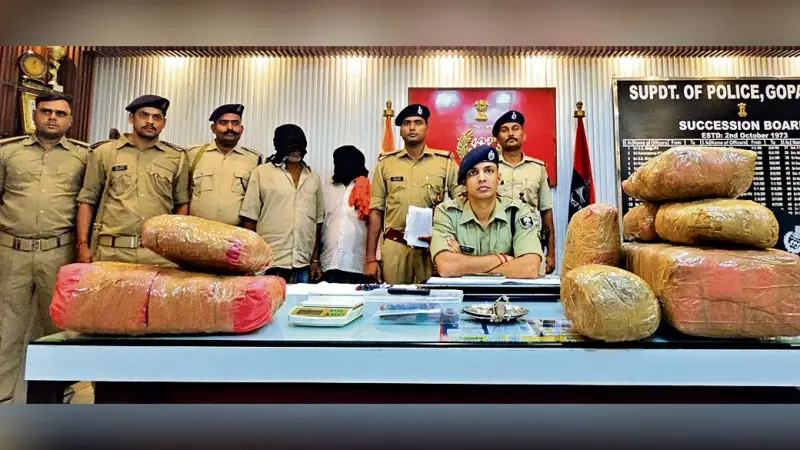 Gopalganj News : 30 किलो गांजा के साथ दो तस्कर गिरफ्तार, पुलिस को मिली बड़ी सफाई