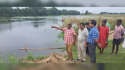 उफान पर है सुरसर, गैड़ा व मिरचैया नदी, निचले इलाके में फैला पानी