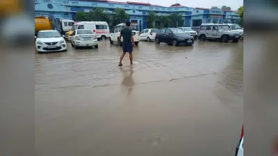 सदर अस्पताल में घुटने जल-जमाव
