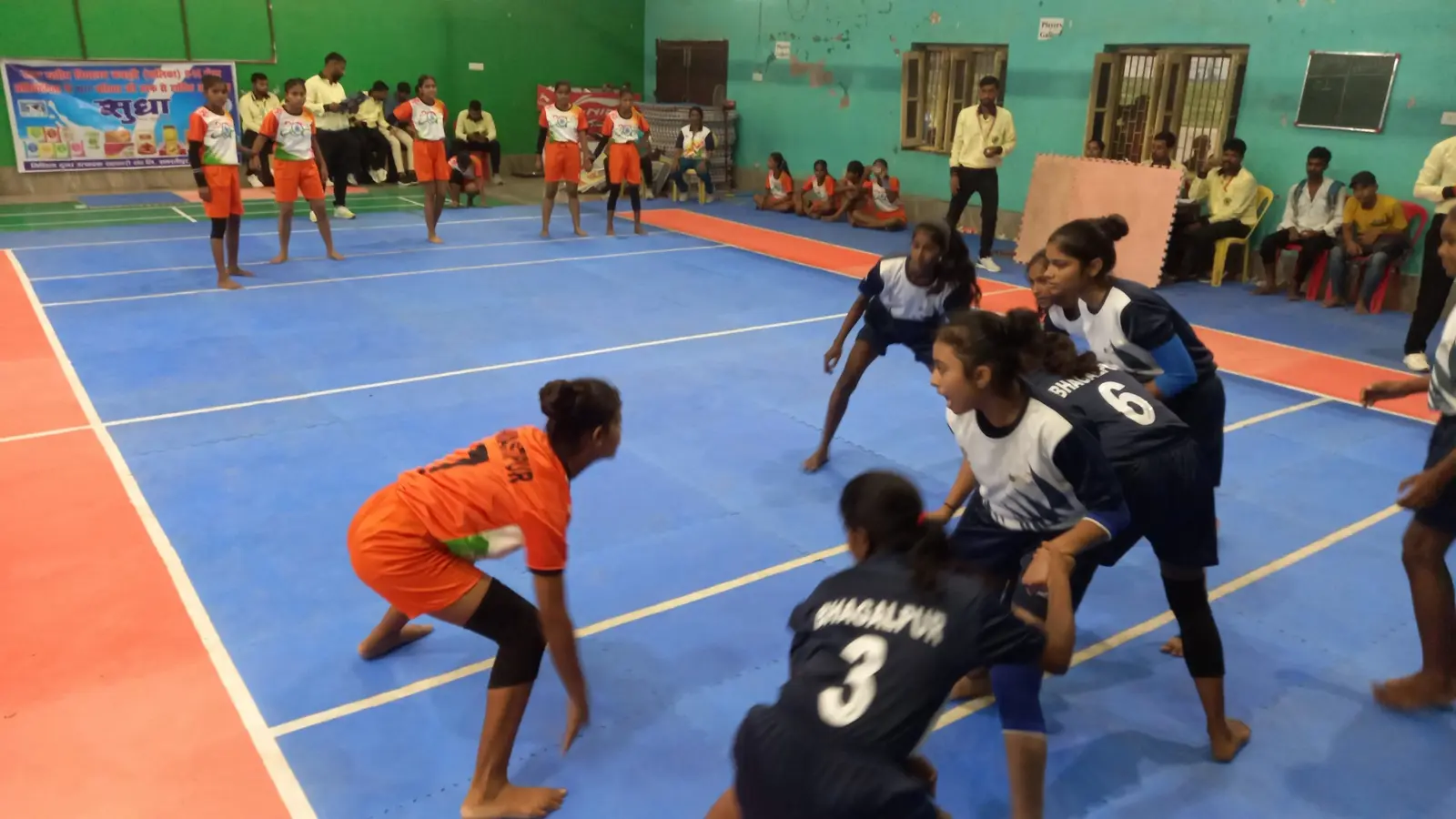 State level school girls under-14 kabaddi competition: मधेपुरा, किशनगंज, सिवान व भोजपुर अगले चक्र में पहुंचीं