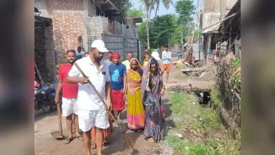 पूर्व पार्षद ने चलाया सफाई अभियान