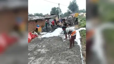 लैब रिपोर्ट आने से पहले ही सड़क निर्माण कार्य कर दिया शुरू