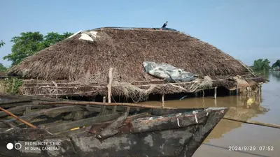 Madhubani News. मधेपुर के सात पंचायत में बाढ़ की स्थिति भयावह