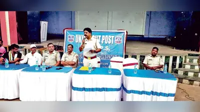 पूजा समितियों को लेकर उखड़ा पुलिस की शांति बैठक