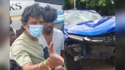 इस मशहूर साउथ एक्टर की कार का हुआ भयंकर एक्सीडेंट, टूटा बोनट, VIDEO आया सामने