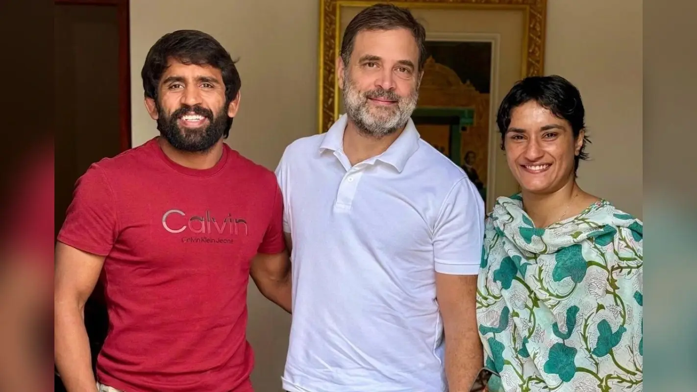 राजनीति के अखाड़े में उतरेंगे विनेश फोगाट और बजरंग पूनिया? राहुल गांधी से मुलाकात के बाद अटकलें तेज