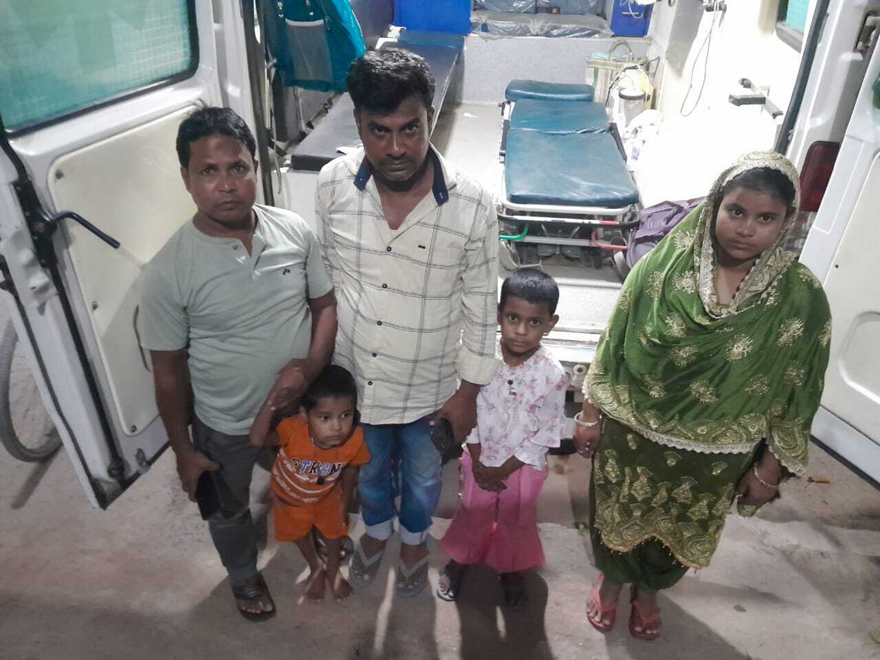 जन्मजात हृदय रोग से पीड़ित आफरीन एवं मेहर को सफल इलाज के लिए पटना रवाना