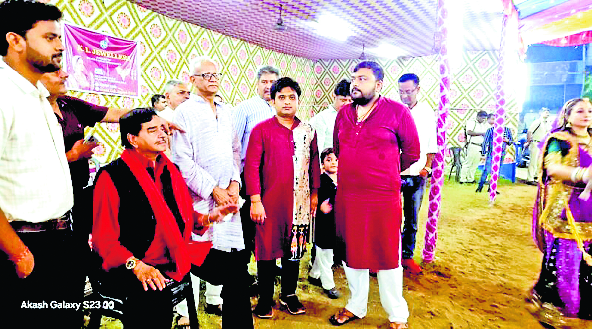 आसनसोल पटेल समाज के नवरात्र उत्सव में पहुंचे शत्रुघ्न