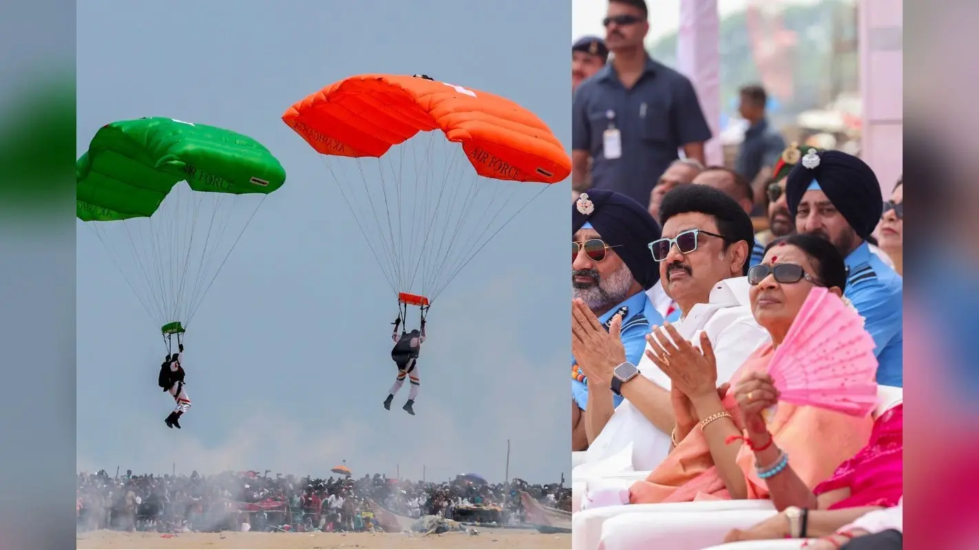 Chennai Air Show: चेन्नई में वायुसेना का एयर शो देखने आए 3 लोगों की मौत, करीब ढाई सौ लोग अस्पताल में भर्ती